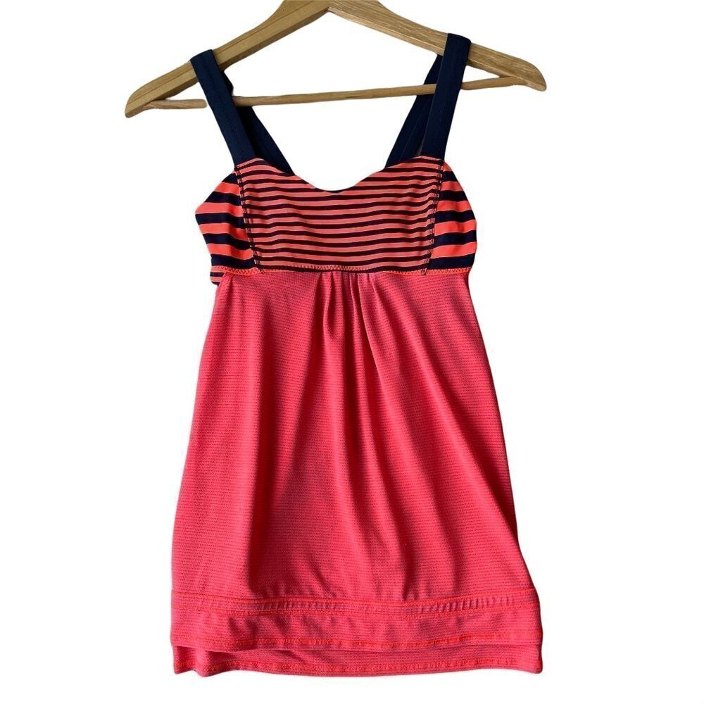 Lululemon Back on Track Tank Top Flare Inkwell Orange Size 4